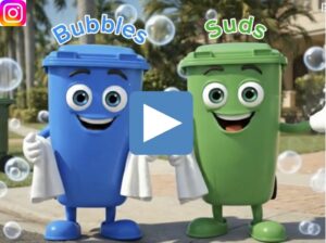 Instagram video explaining what you might find in your trash can.