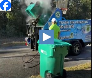 Facebook video explaining the trash can cleaning process.